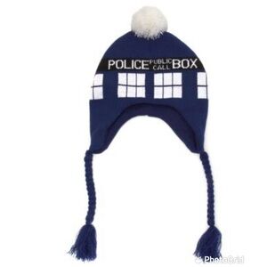 Dr. Who Tardis Laplander Blue Public Call Box Hat